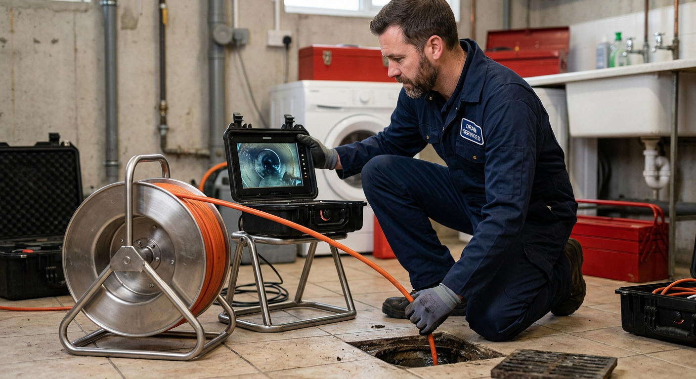 Inspection caméra endoscopique de canalisation à Châtillon
