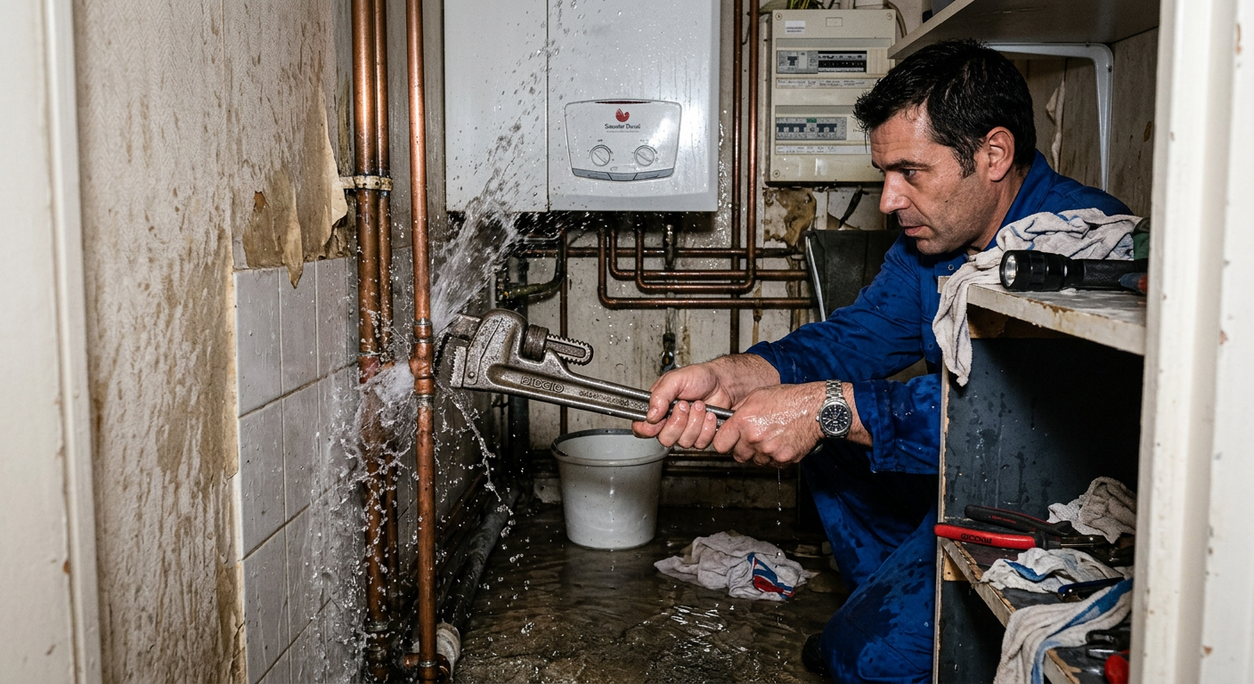 Réparation urgente fuite d'eau sur tuyauterie cuivre à Châtillon